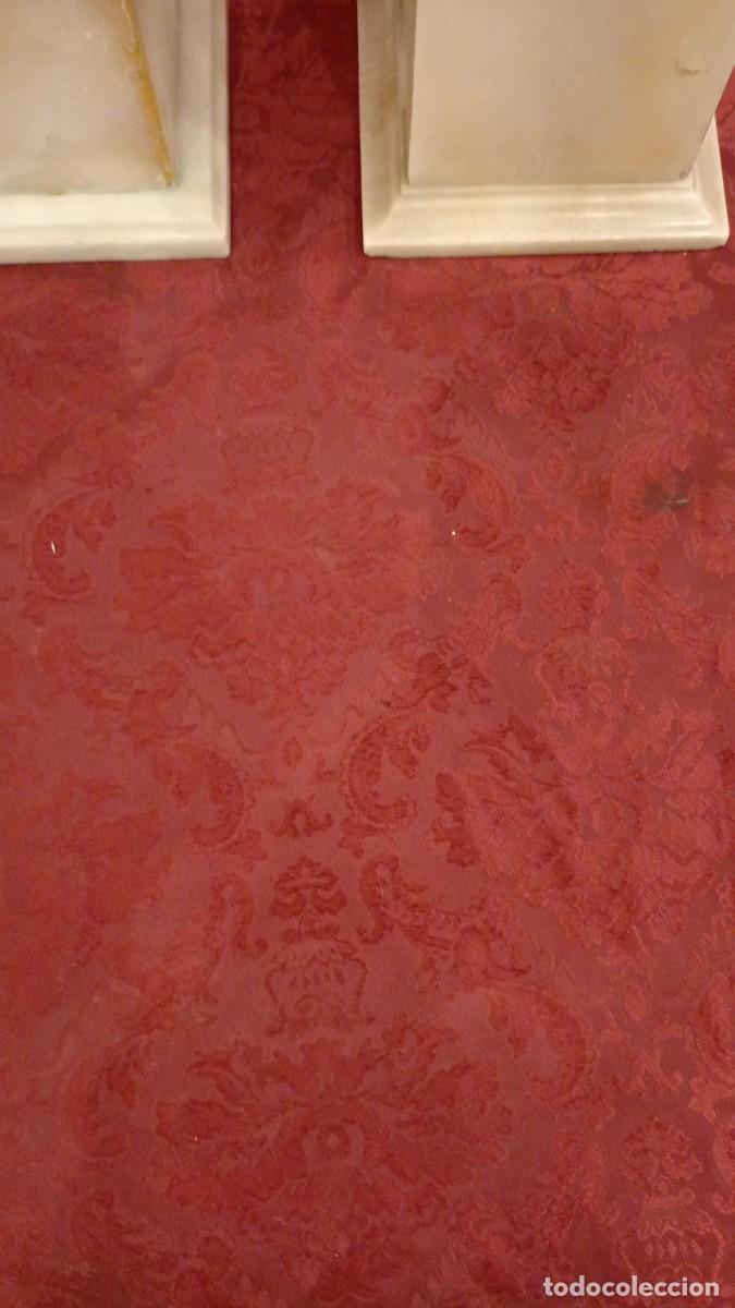 Antig&uuml;edades: Talla m&aacute;rmol de Carrara pareja de jarrones - Foto 16