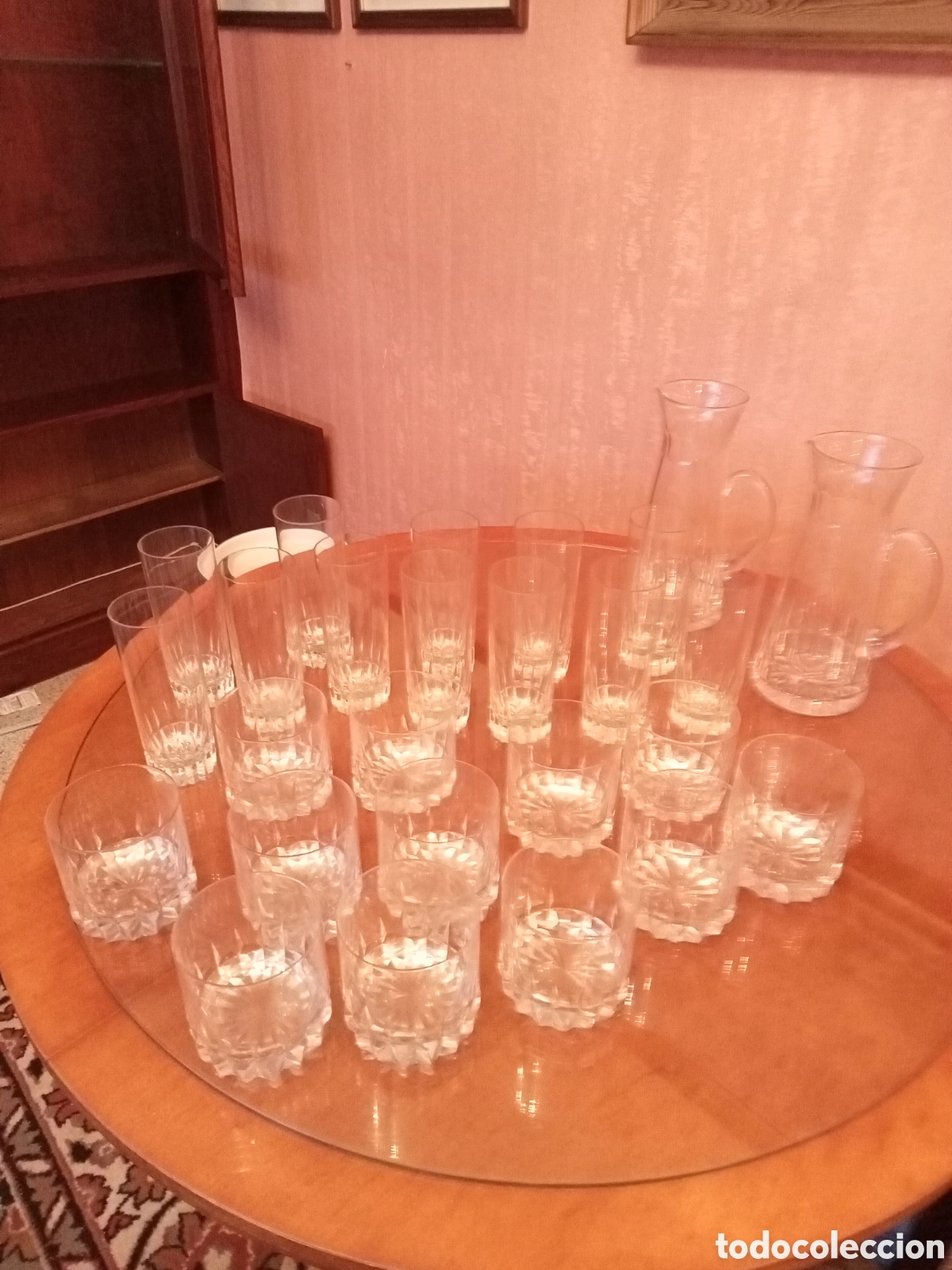 Antig&uuml;edades: LOTE VASOS Y JARRAS CRISTAL - Foto 2