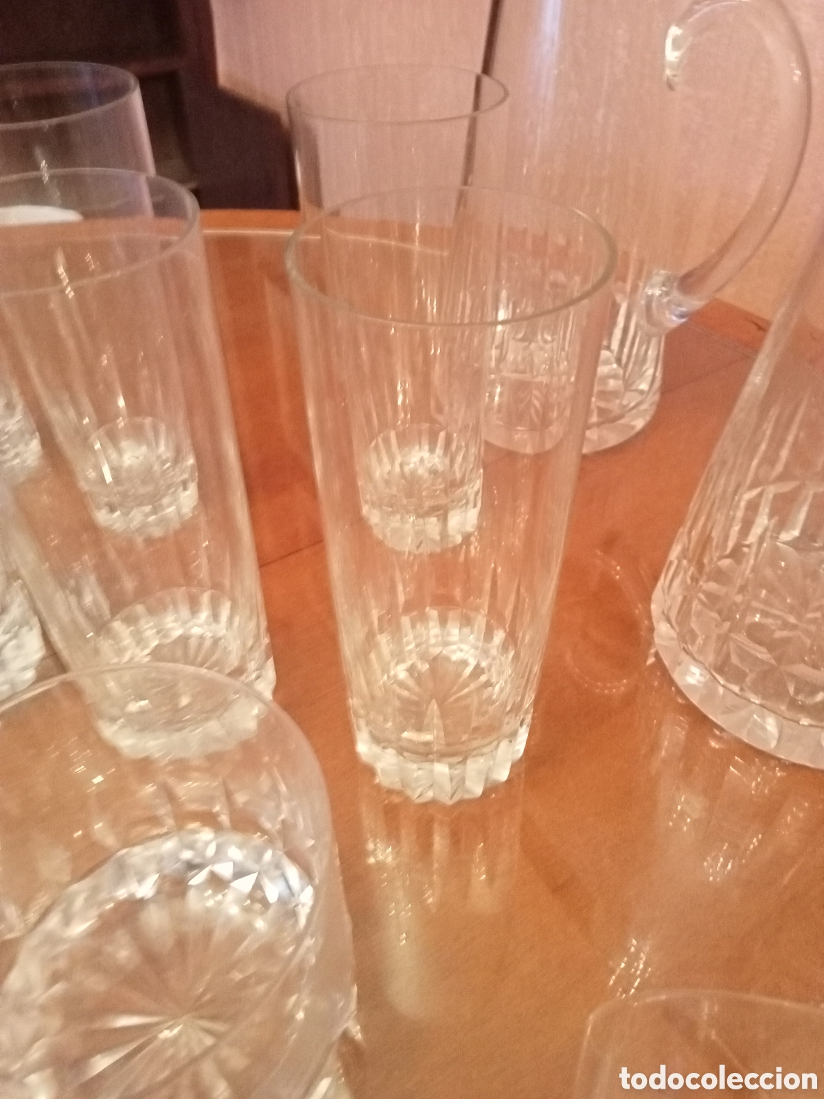 Antig&uuml;edades: LOTE VASOS Y JARRAS CRISTAL - Foto 6