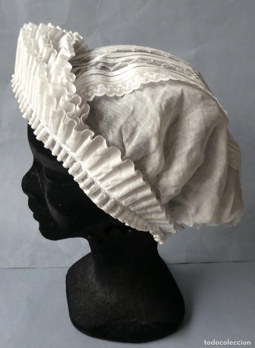 Antig&uuml;edades: ANTIGUO GORRO DE ENCAJE S. XIX - Foto 3