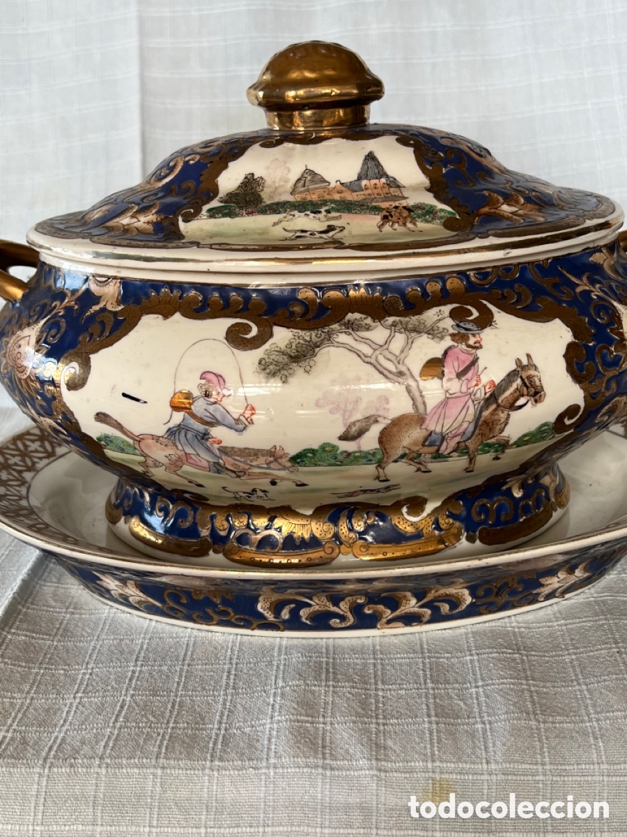 Antig&uuml;edades: Sopera porcelana China - Foto 2