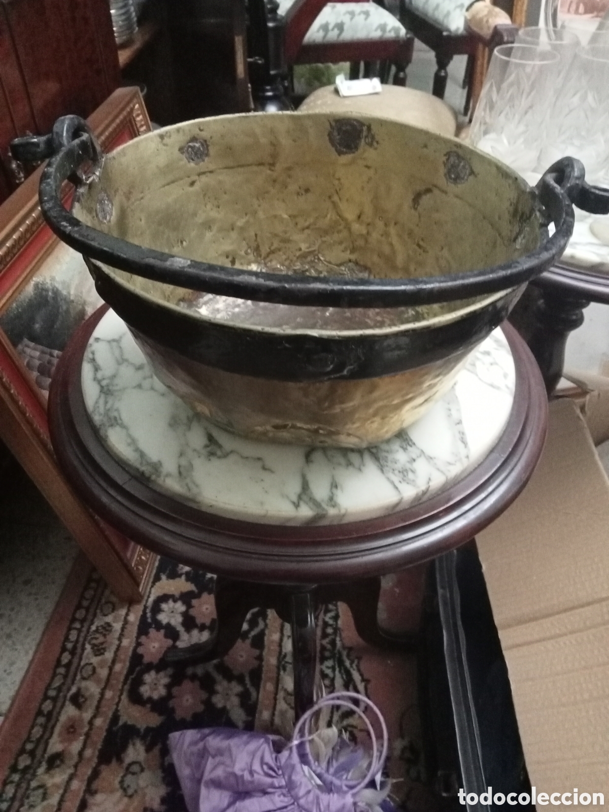 Antig&uuml;edades: CALDERA DE LATON - Foto 1