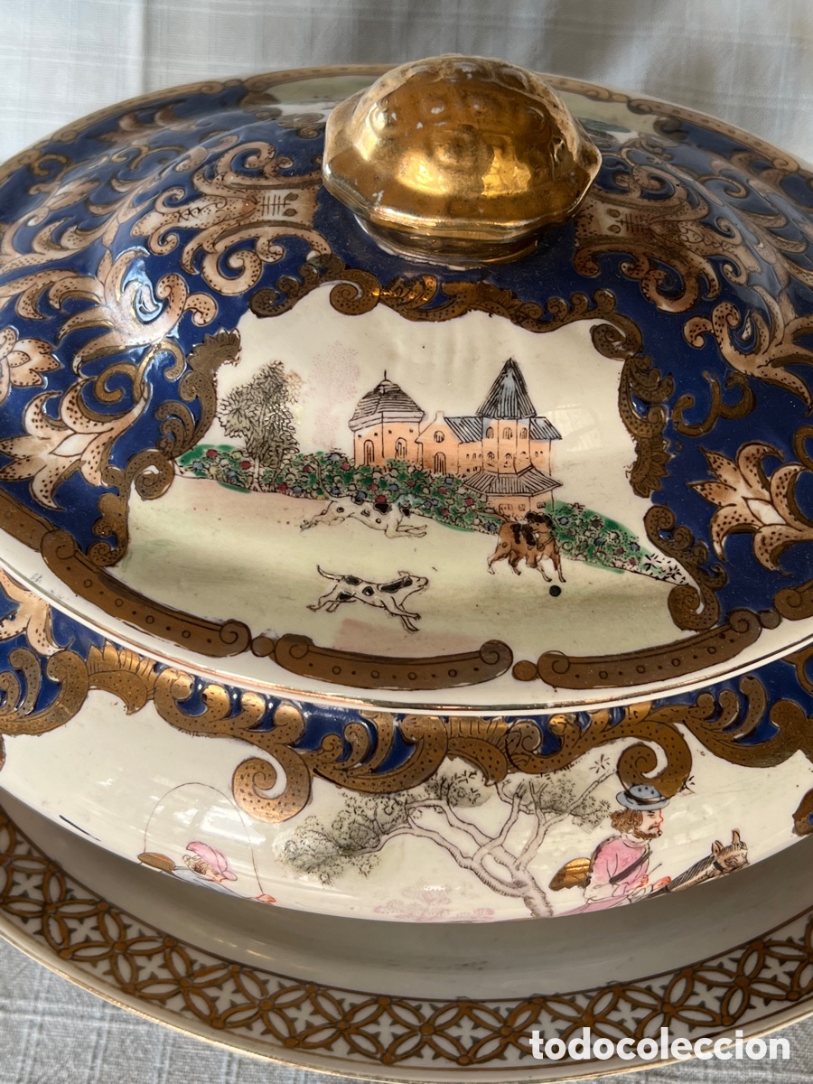 Antig&uuml;edades: Sopera porcelana China - Foto 4