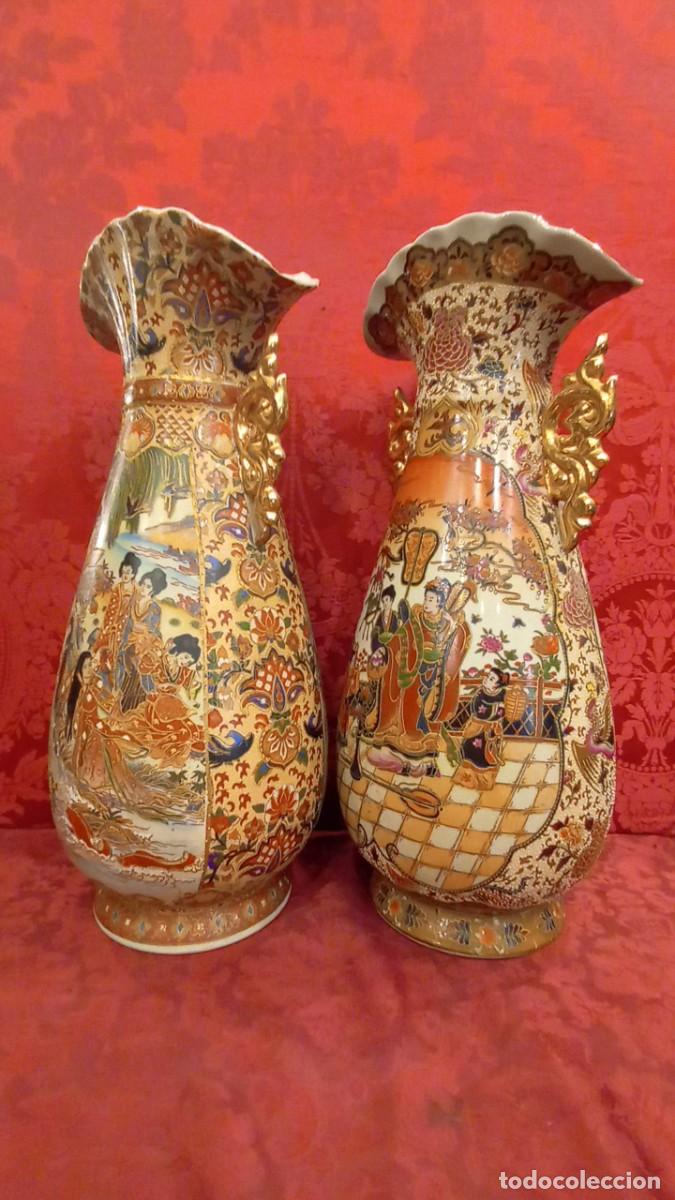 Antig&uuml;edades: Pareja jarrones porcelana china - Foto 3