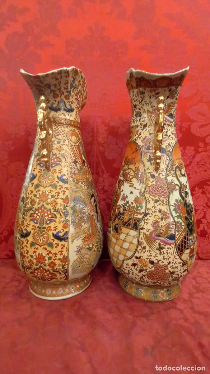 Antig&uuml;edades: Pareja jarrones porcelana china - Foto 5