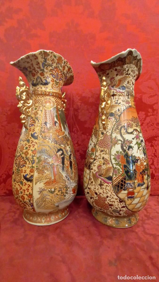 Antig&uuml;edades: Pareja jarrones porcelana china - Foto 6