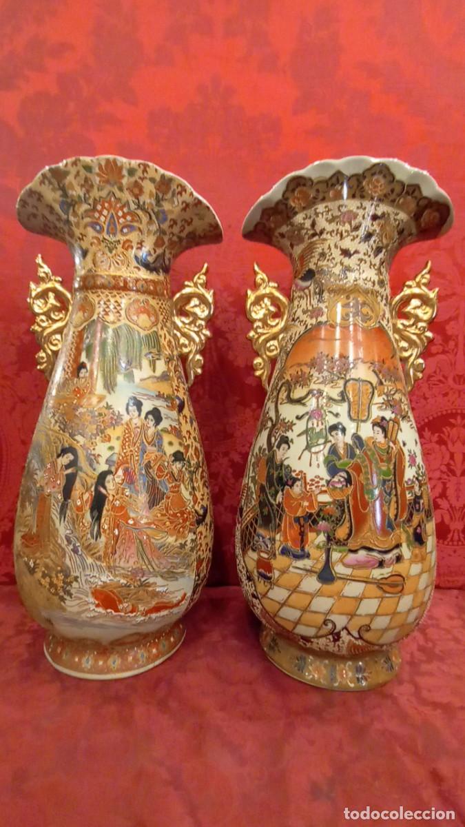 Antig&uuml;edades: Pareja jarrones porcelana china - Foto 8