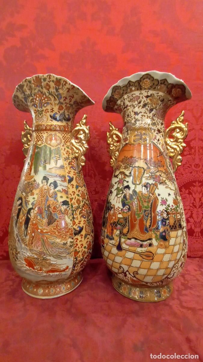 Antig&uuml;edades: Pareja jarrones porcelana china - Foto 9