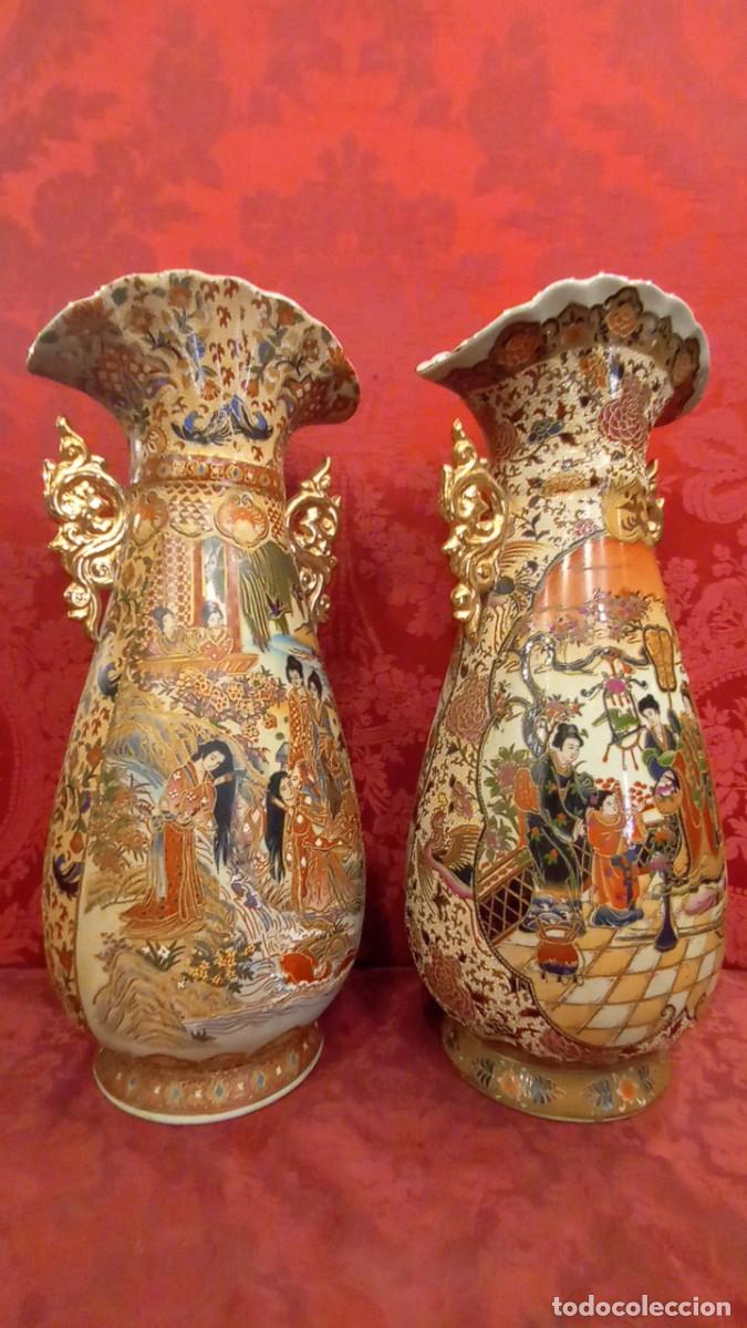 Antig&uuml;edades: Pareja jarrones porcelana china - Foto 14