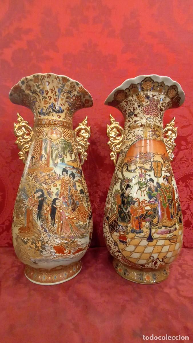 Antig&uuml;edades: Pareja jarrones porcelana china - Foto 15