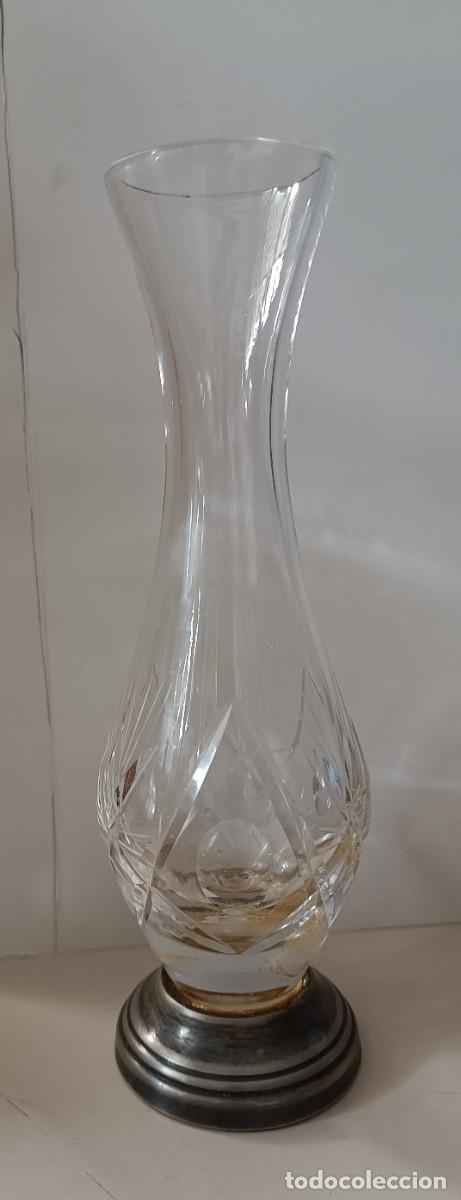 Antig&uuml;edades: ANTIGUO JARR&Oacute;N VIOLETERO DE CRISTAL - Foto 2