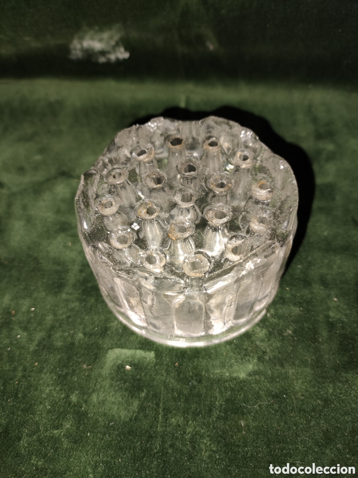 Antig&uuml;edades: Porta plumas de cristal - Foto 1