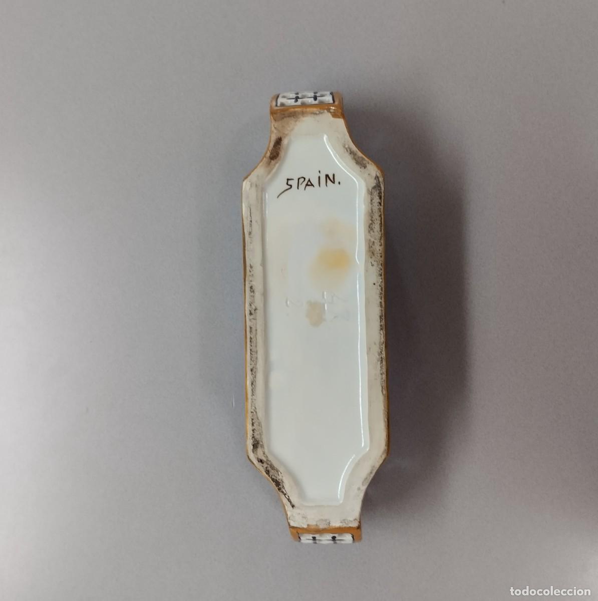 Antig&uuml;edades: Macetero de cer&aacute;mica de Talavera S. XIX - Foto 4