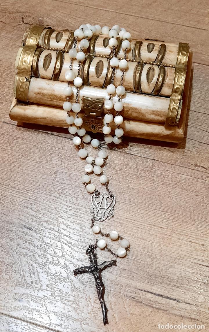 Antig&uuml;edades: ROSARIO PLATA Y PERLAS - Foto 7