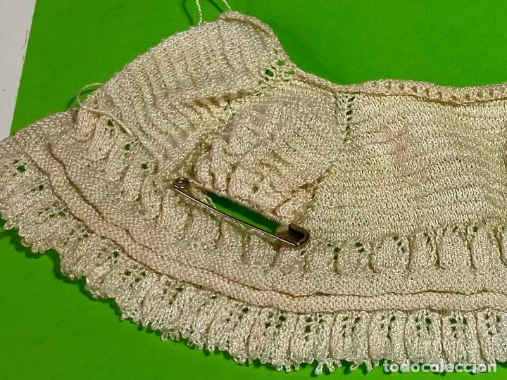 Antig&uuml;edades: 110-Jersey beb&eacute; de ganchilo, antiguo. - Foto 2