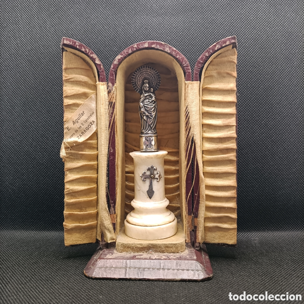 Antig&uuml;edades: Antigua Virgen del Pilar en Plata - Foto 1