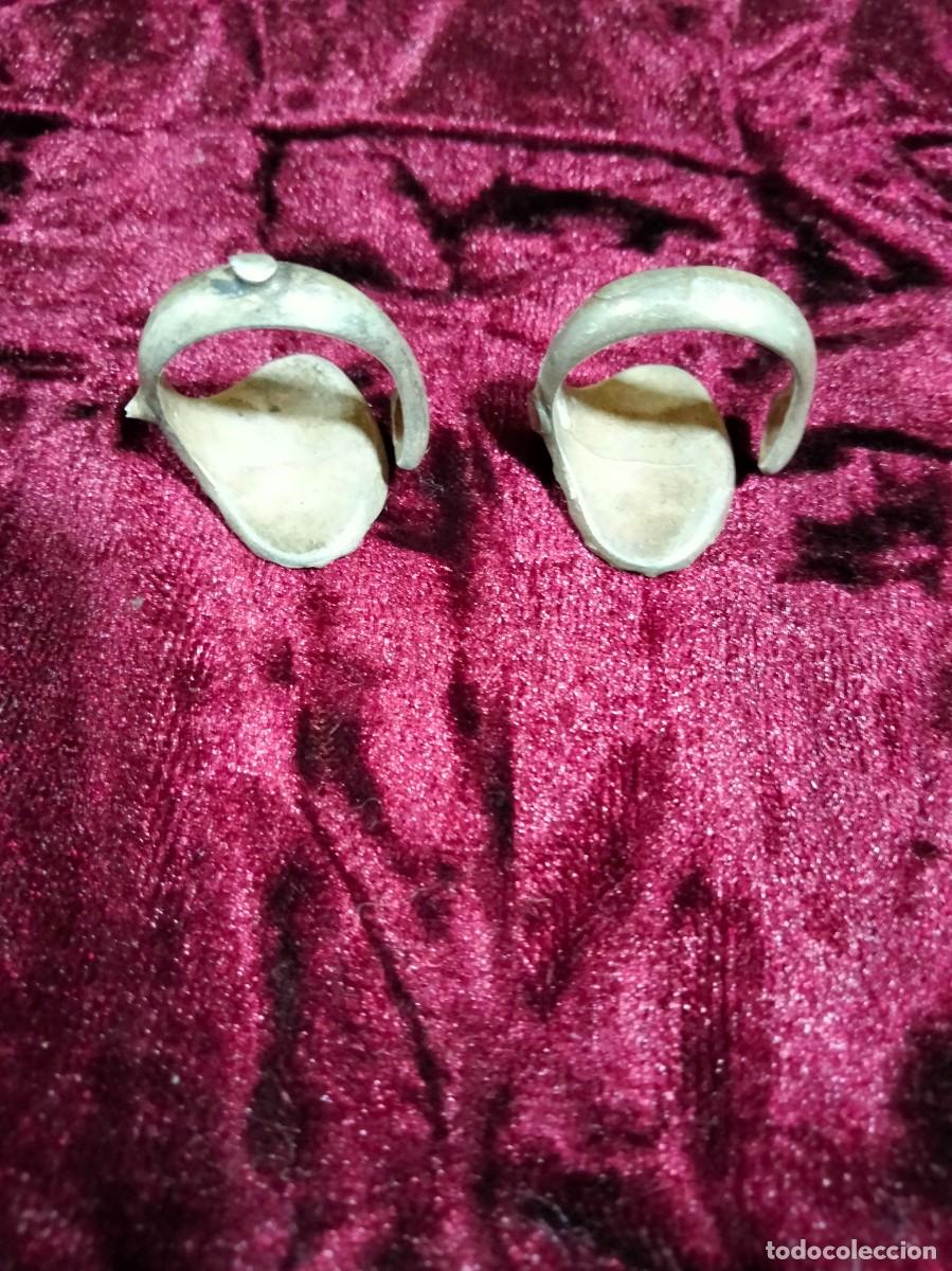Antig&uuml;edades: antiguo juego de gemelos con anillo para corbata - Foto 3
