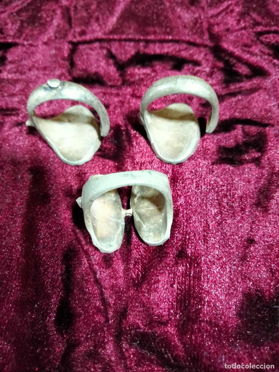 Antig&uuml;edades: antiguo juego de gemelos con anillo para corbata - Foto 4