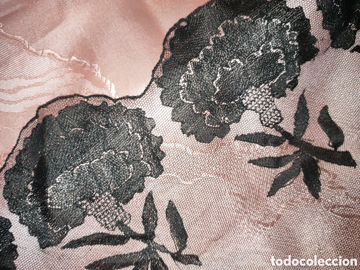 Antig&uuml;edades: MANTILLA DE 3 PICOS ANTIGUA - Foto 8