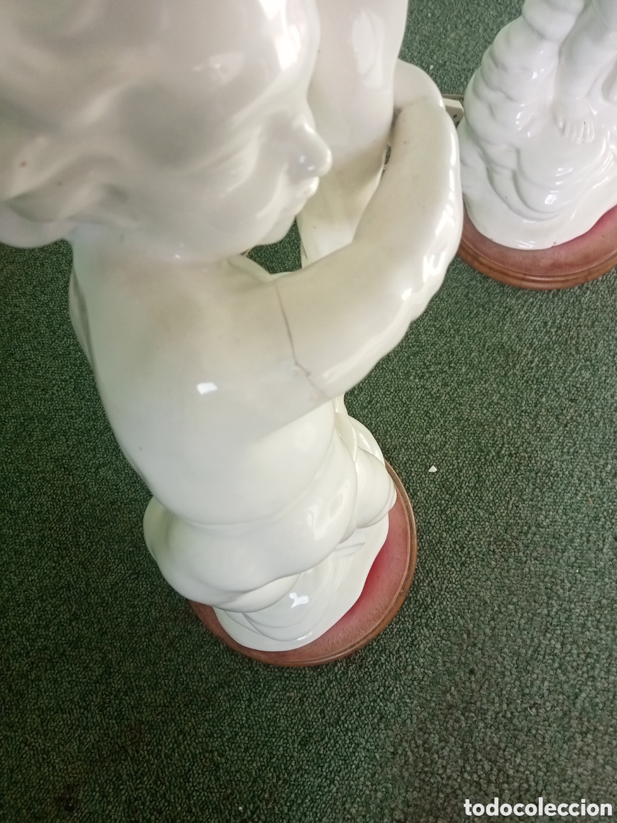 Antig&uuml;edades: LAMPARAS PORCELANA CH HISPANIA - Foto 4