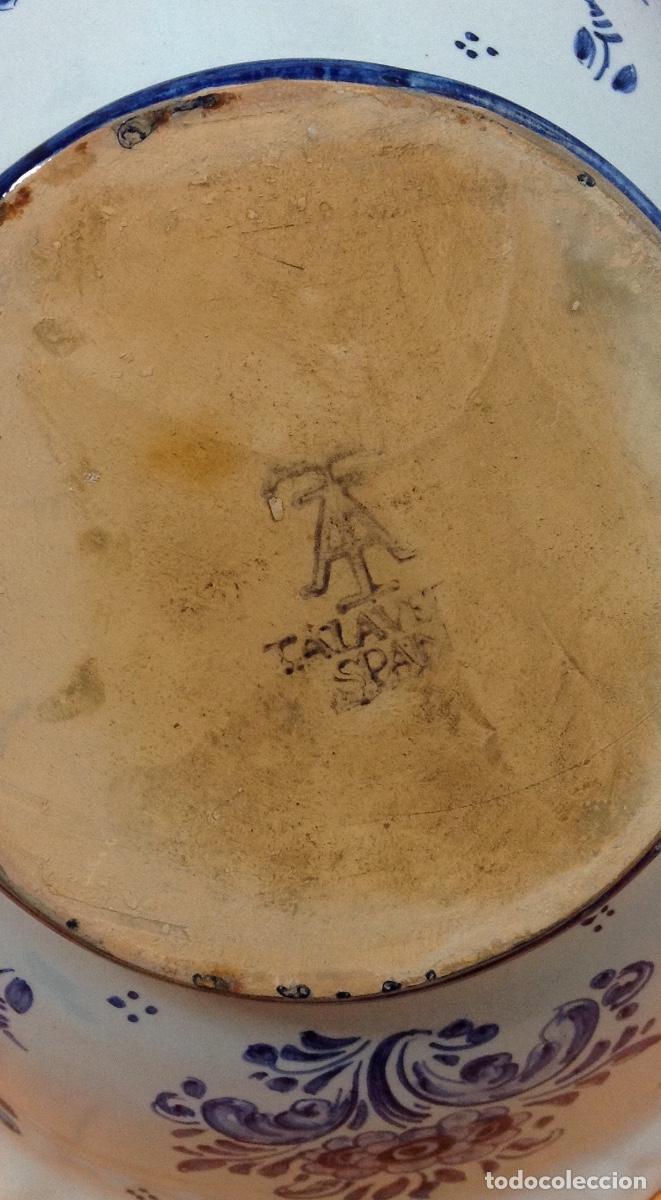 Antig&uuml;edades: Cesta de cer&aacute;mica de Talavera - Foto 4