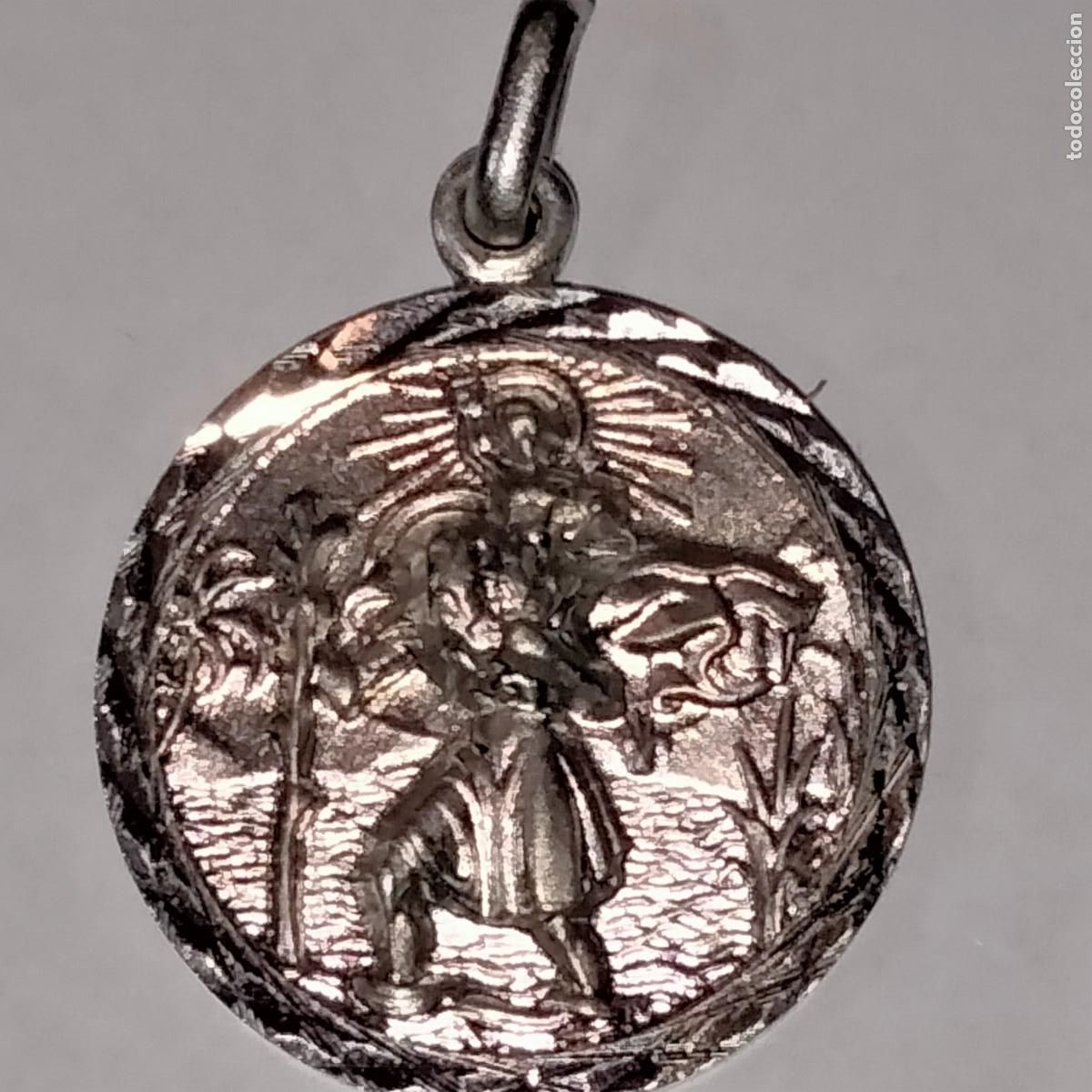 Antig&uuml;edades: medalla de santo -plata - Foto 2
