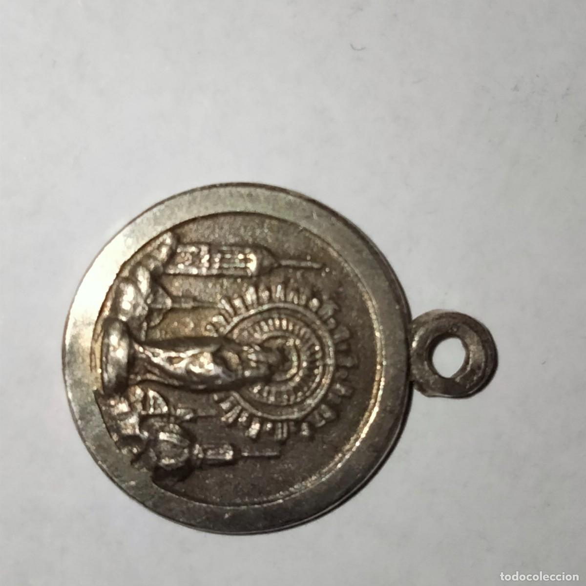 Antig&uuml;edades: Medalla del Sagrado Coraz&oacute;n de Jes&uacute;s -plata - Foto 4
