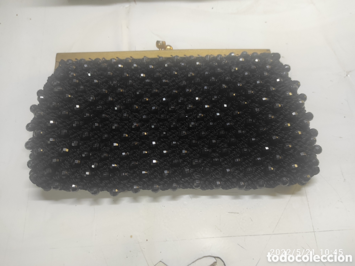Antig&uuml;edades: BOLSO CON ABALORIOS BORDADOS - Foto 1