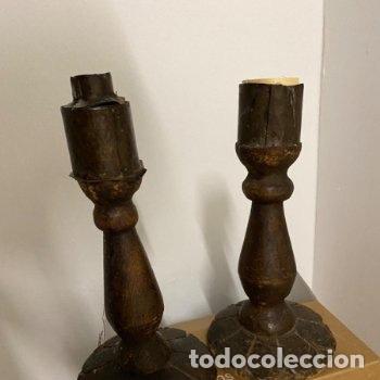 Antig&uuml;edades: Par de Candelabros antiguos - Foto 1
