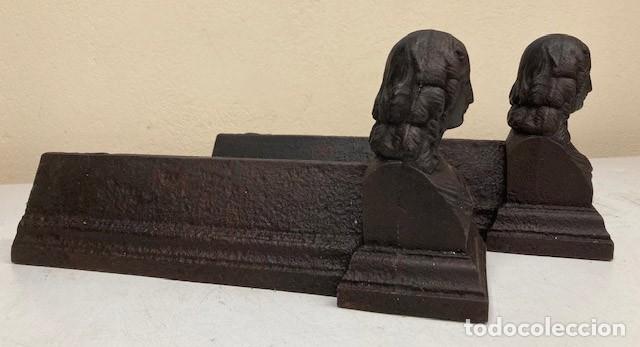 Antig&uuml;edades: Pareja de morillos busto de mujer - Foto 5