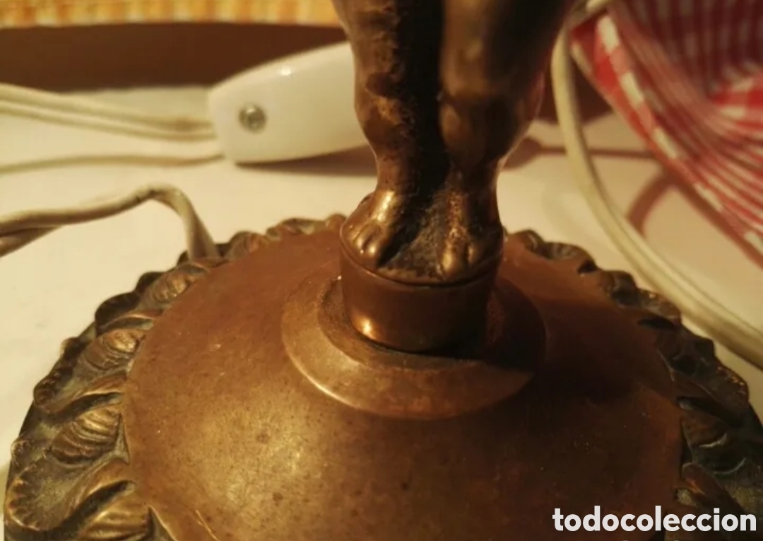 Antig&uuml;edades: LAMPARAS BRONCE &Aacute;NGEL O QUERUB&Iacute;N - Foto 11