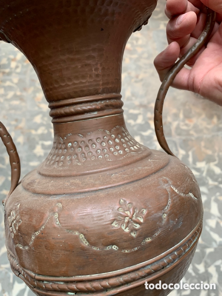 Antig&uuml;edades: Jarr&oacute;n cobre antiguo - Foto 2