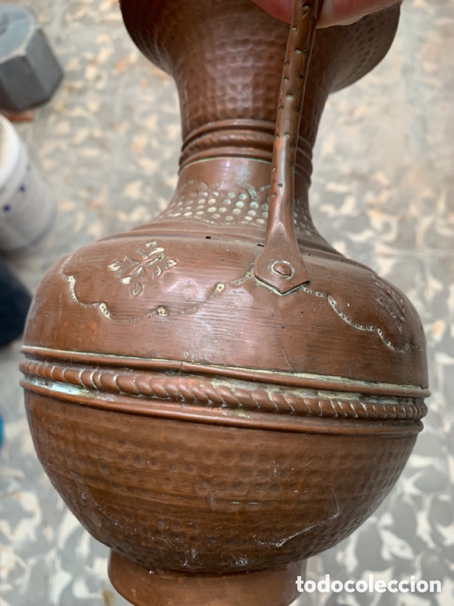 Antig&uuml;edades: Jarr&oacute;n cobre antiguo - Foto 4
