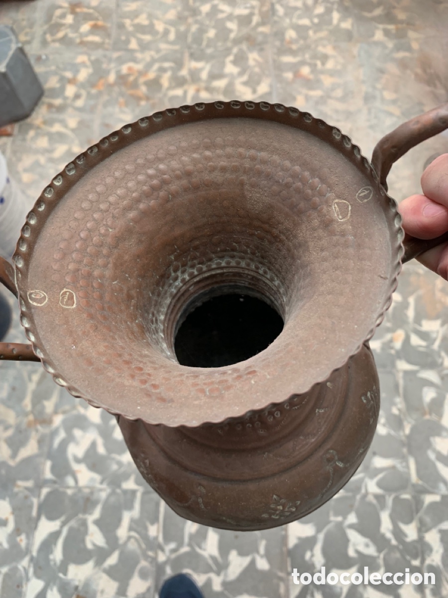 Antig&uuml;edades: Jarr&oacute;n cobre antiguo - Foto 5
