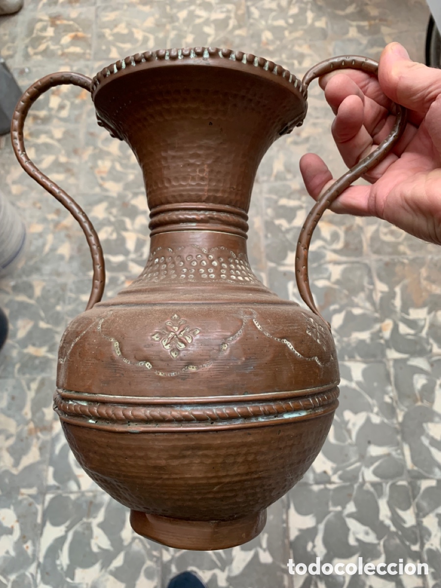 Antig&uuml;edades: Jarr&oacute;n cobre antiguo - Foto 1