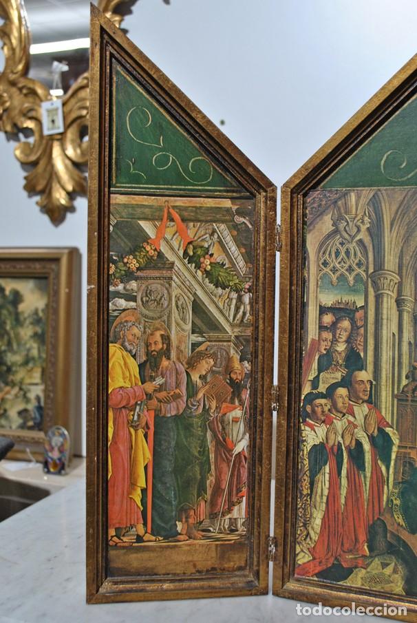Antig&uuml;edades: TRIPTICO RELIGIOSO VIRGEN DE LOS CONSELLERS - Foto 3