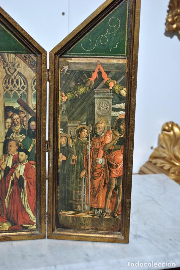 Antig&uuml;edades: TRIPTICO RELIGIOSO VIRGEN DE LOS CONSELLERS - Foto 5