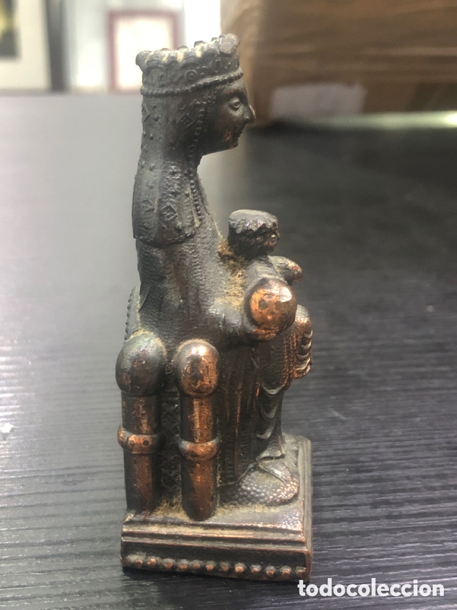 Antig&uuml;edades: Virgen Montserrat de bronce (L0) - Foto 3