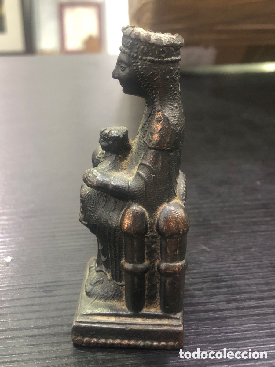 Antig&uuml;edades: Virgen Montserrat de bronce (L0) - Foto 4