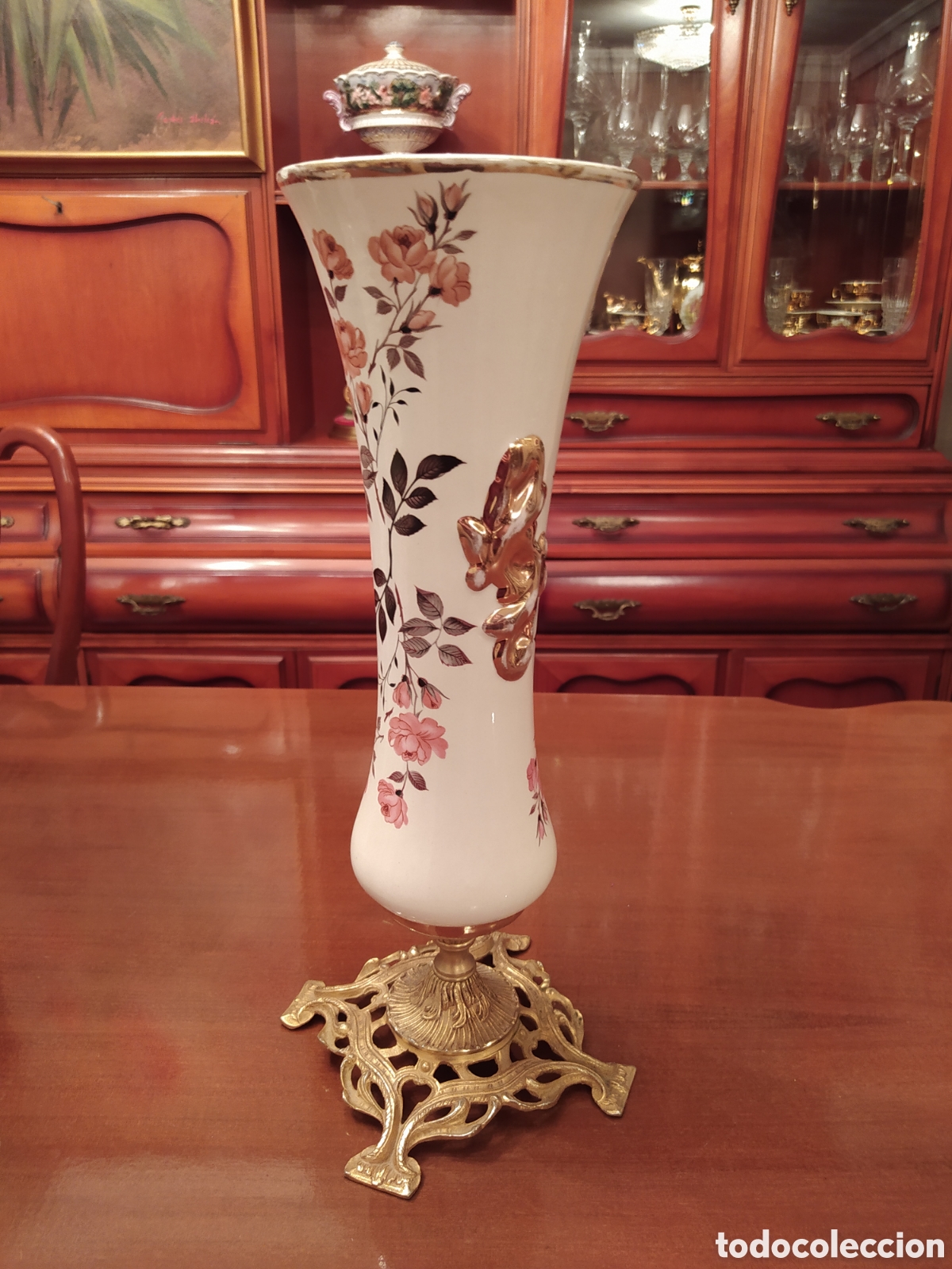 Antig&uuml;edades: Jarr&oacute;n bronce y porcelana - Foto 1