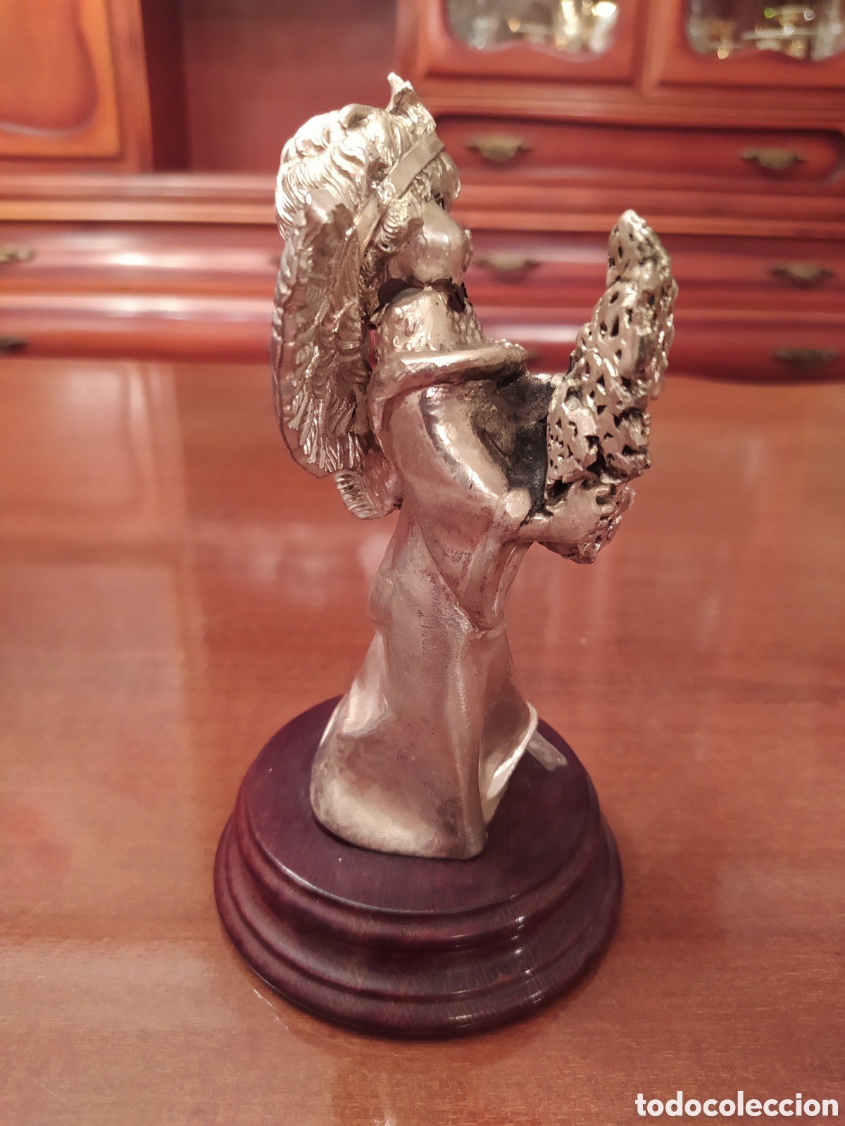 Antig&uuml;edades: Bell&iacute;simo angelito en plata - Foto 3