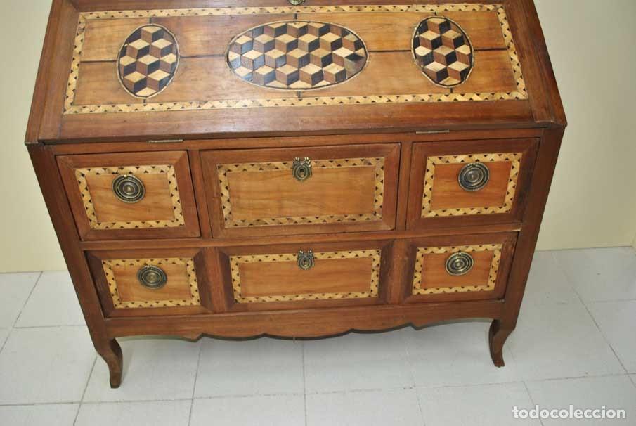 Antig&uuml;edades: C&Oacute;MODA ANTIGUA DE MADERA Y MARQUETER&Iacute;A - Foto 7