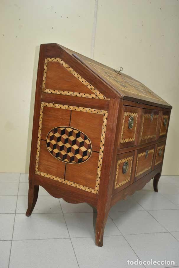 Antig&uuml;edades: C&Oacute;MODA ANTIGUA DE MADERA Y MARQUETER&Iacute;A - Foto 12