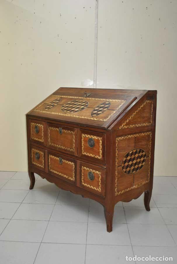 Antig&uuml;edades: C&Oacute;MODA ANTIGUA DE MADERA Y MARQUETER&Iacute;A - Foto 14