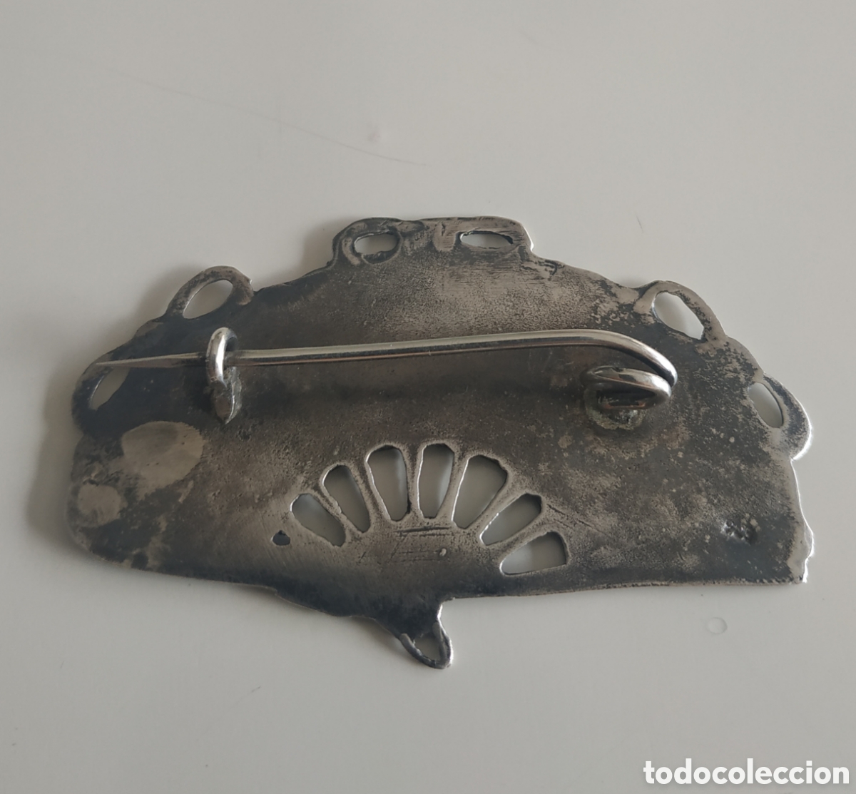 Antig&uuml;edades: Prendedor antiguo en plata 900 - Foto 2