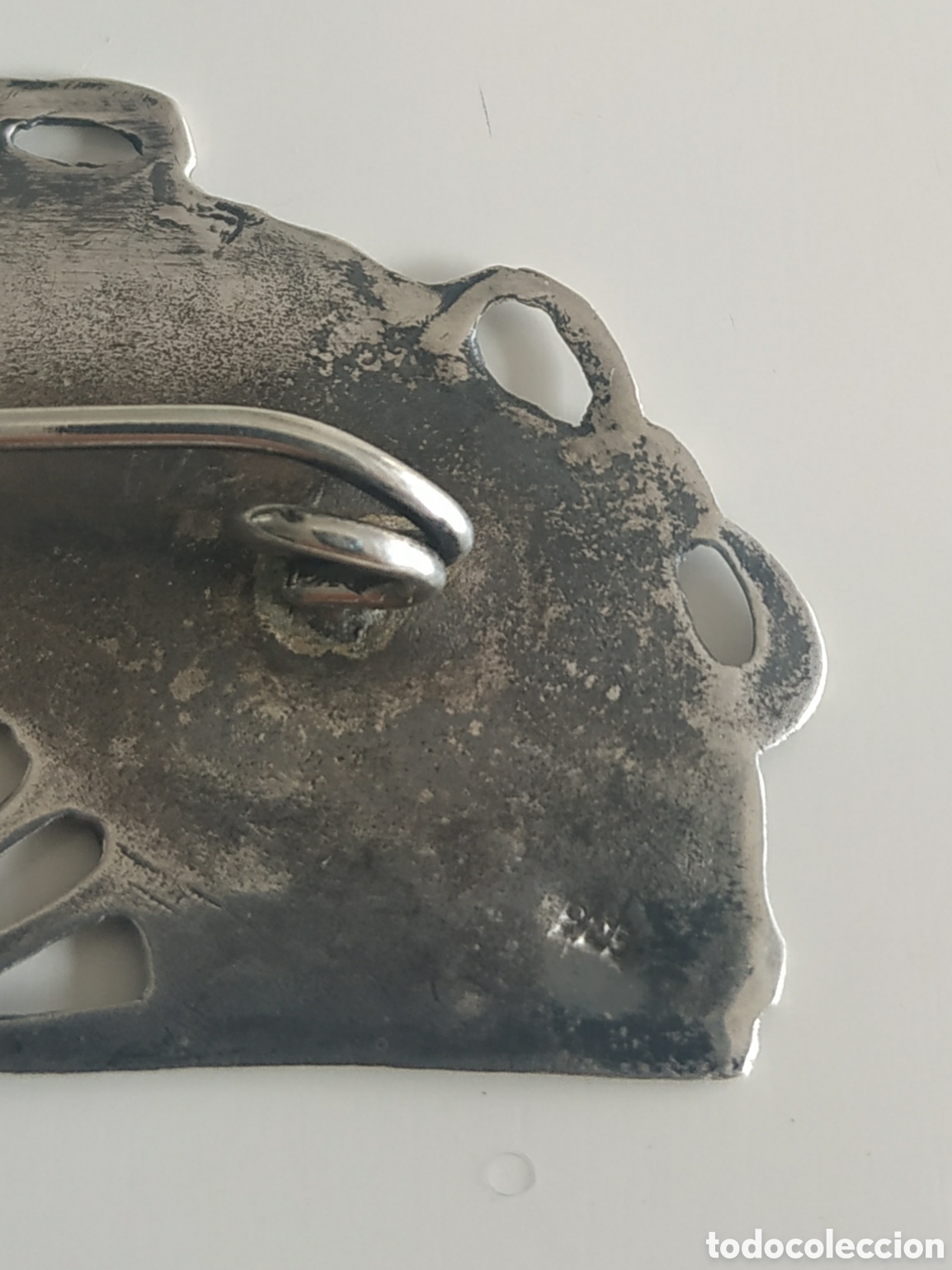 Antig&uuml;edades: Prendedor antiguo en plata 900 - Foto 3