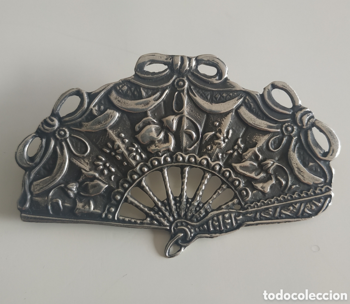 Antig&uuml;edades: Prendedor antiguo en plata 900 - Foto 1