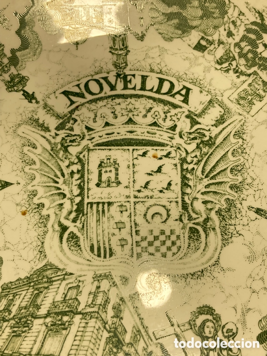 Antig&uuml;edades: Plato dedicado a Novelda E.Palenzuela - Foto 2