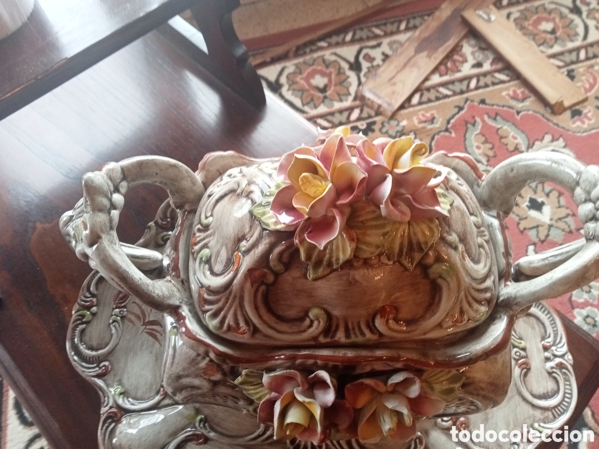 Antig&uuml;edades: CENTRO DE MESA CAPODIMONTE - Foto 2