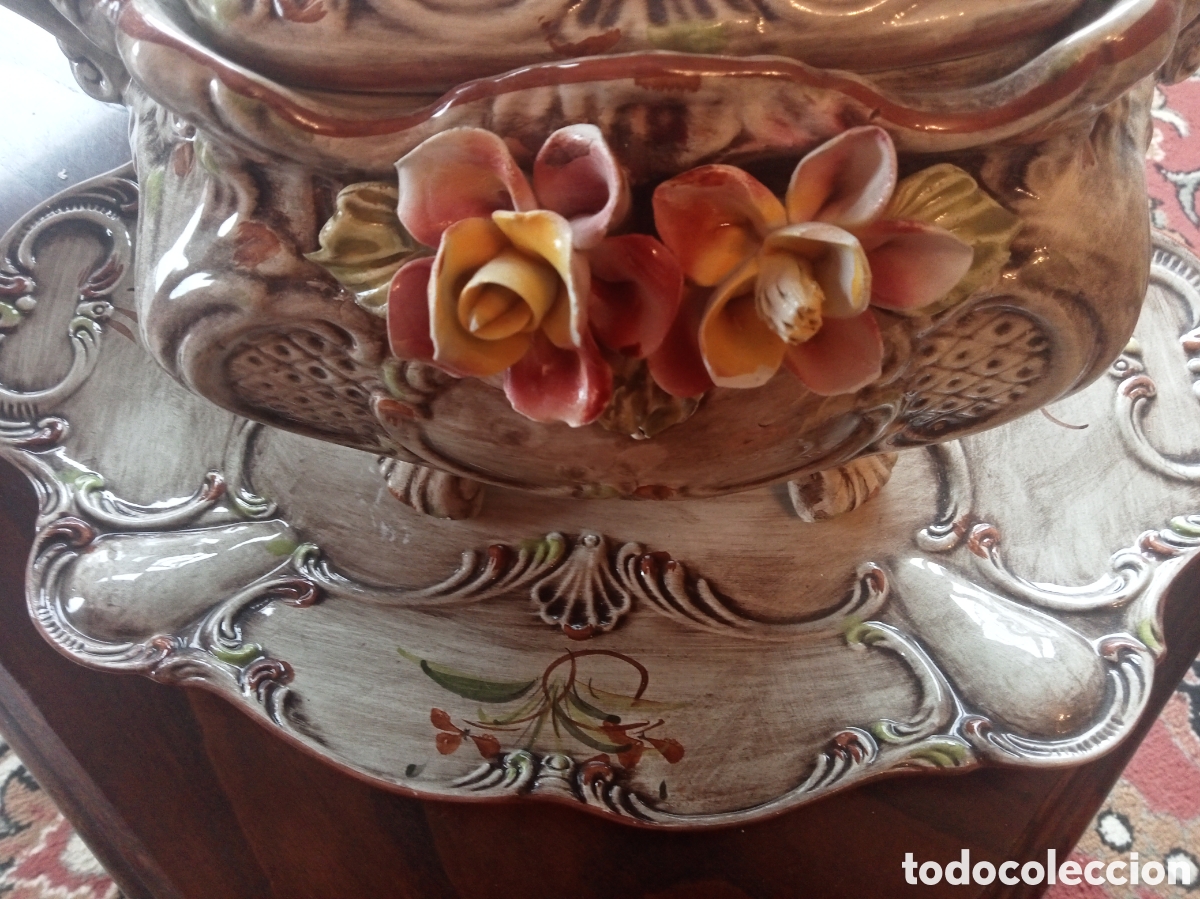 Antig&uuml;edades: CENTRO DE MESA CAPODIMONTE - Foto 3
